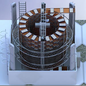 Sala de fermentación espiral